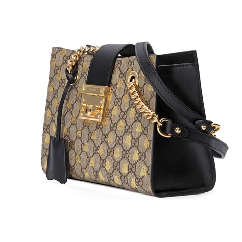 gucci bee pouch|gucci padlock small shoulder bag.